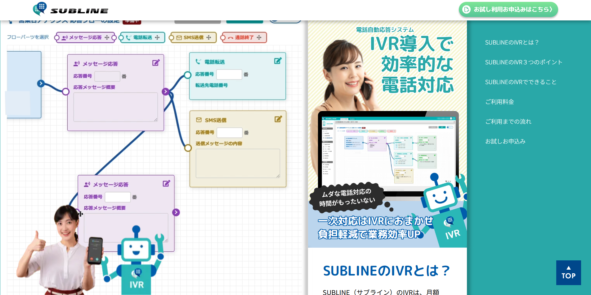 SUBLINE　LP サイトサムネイル